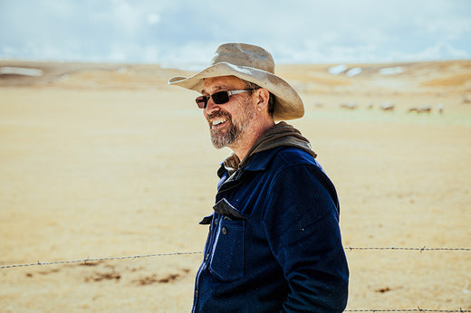 A Montana rancher in a cowboy hat.