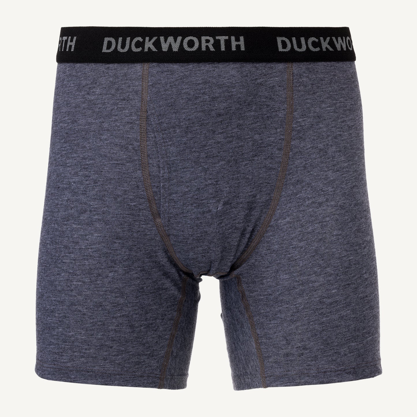 Charcoal gray American made Duckworth merino wool underwear.