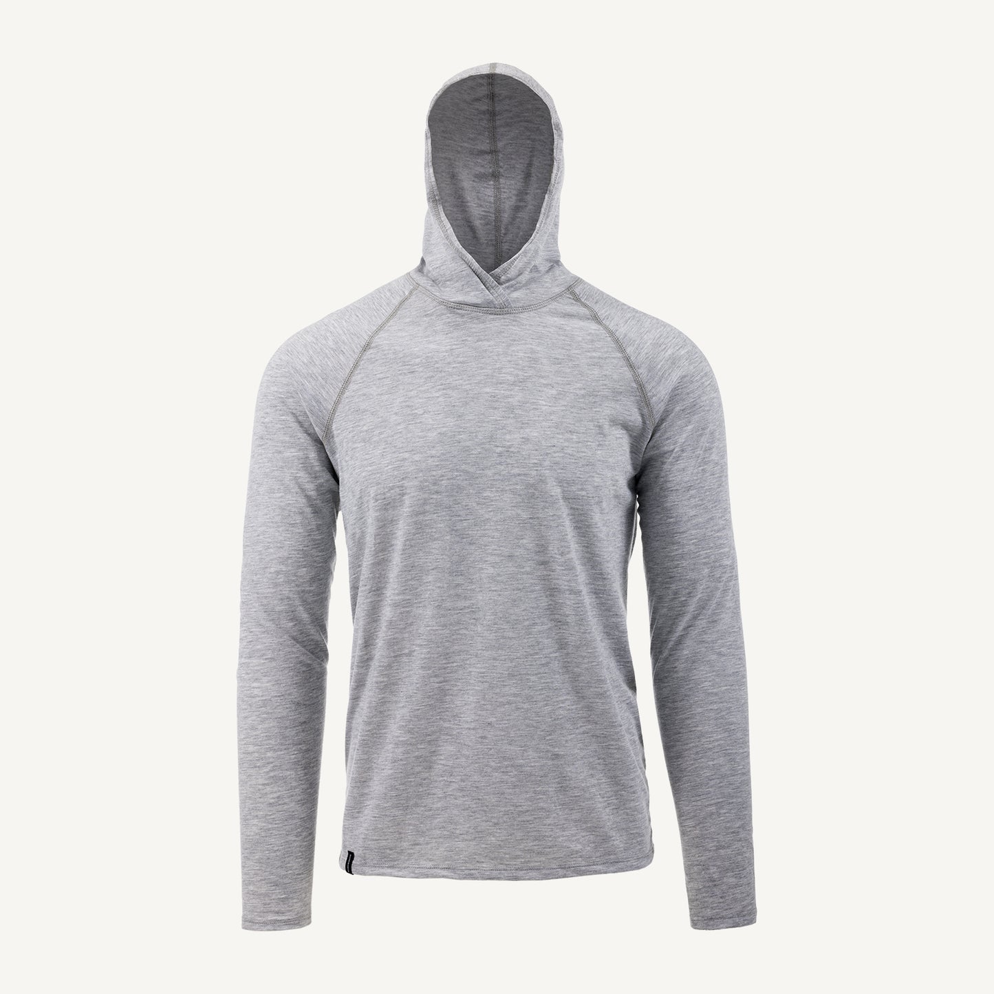 A gray American made Duckworth merino wool hoody.