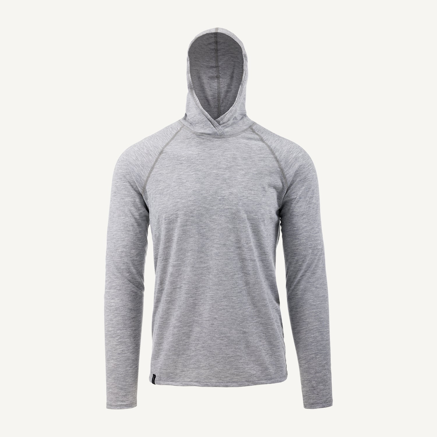 A gray American made Duckworth merino wool hoody.